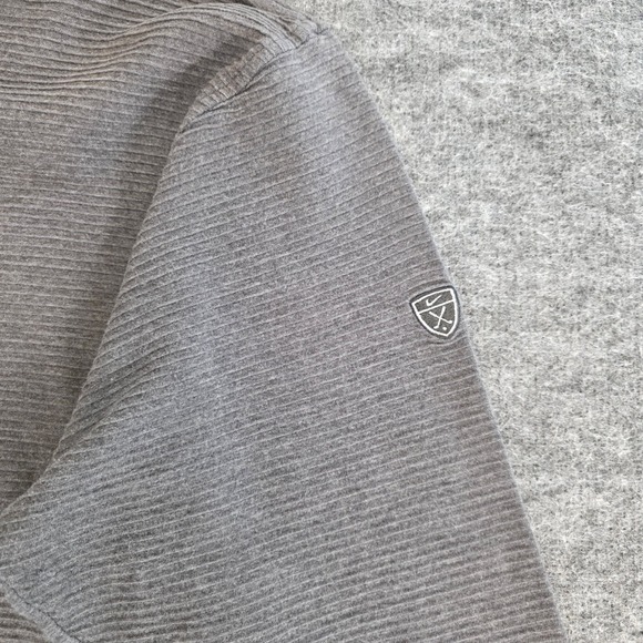 Nike Tiger Woods Golf Sweater Men XL Mock Neck Long Sleeve Gray Textured Casual - Picture 2 of 9
